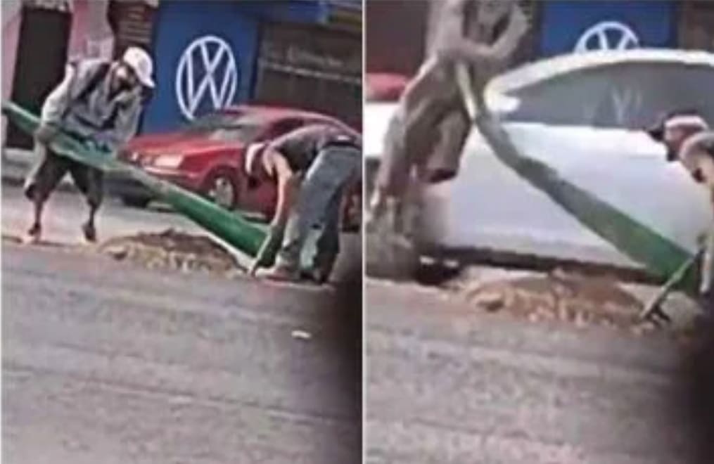 Cable Thief Receives Some Quick Karma