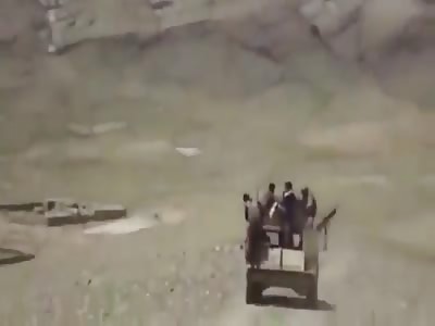 Taliban are blown up the Afghan army's Humvee