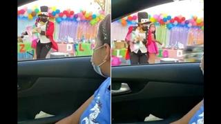A Street Clowns Trick and Curbside Giveaway Didn't Go as Planned.