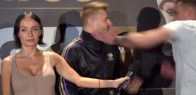 Kickboxer Gets Knocked out During Press Conference after