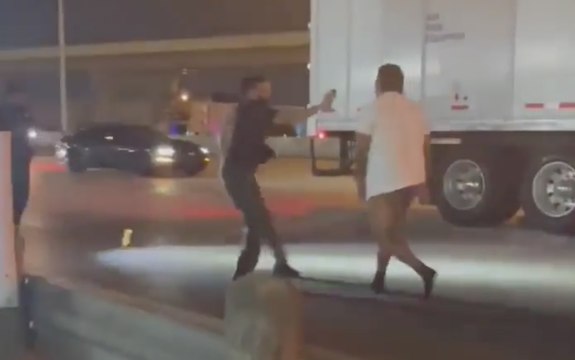 2 Cops Were Having a Tough Time With Trucker Who Wasn't