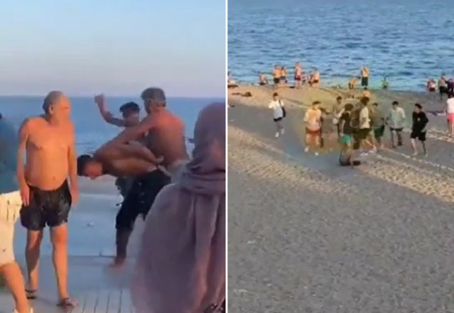 3 Arabs are Beaten by Turks for Taking Pictures of Young Girls