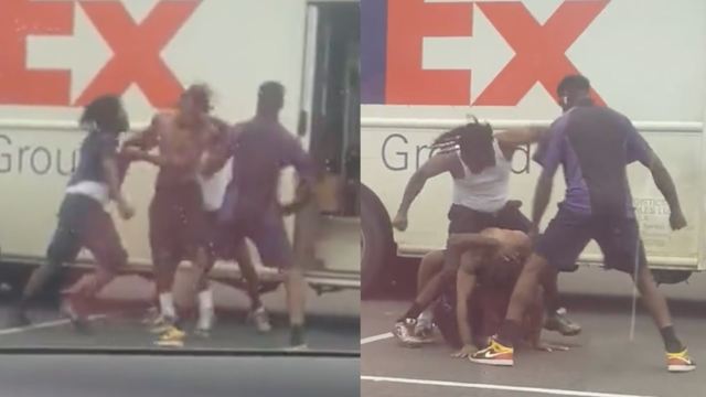 FedEx Driver Jumped and Stomped by His Coworkers in a