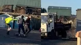 Landscaper Attacked by His Own Coworkers after a Dispute & Things Take a turn For the Worse!
