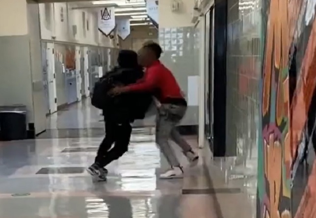 Shocking Video shows One Student Stabs Another in an Oakland High School