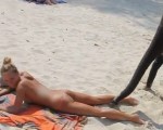 Hot tourist groped on beach