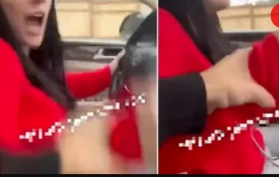 Crazy Bitch Slashes BF with Boxcutter