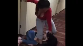 Hot Mom Beats her Daughter for Stealing 
