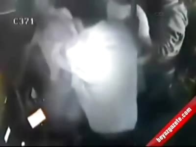 Turkish Asshole Double Kicks Elderly Bus Driver That Bossed on Him