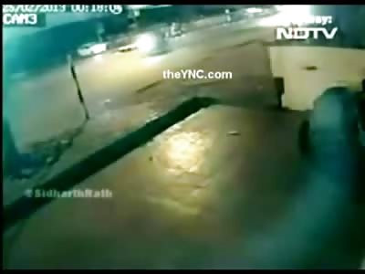 Man launched into the Air Killed in Brutal Hit and Run (watch top of screen)