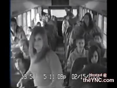 Girls Brawl Bus Driver When She won't let them Off the Bus