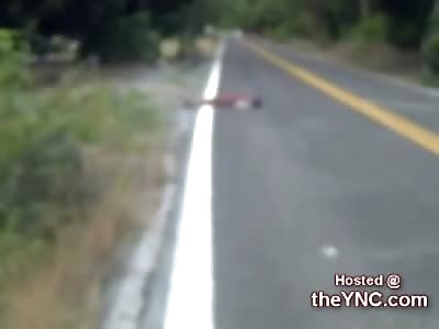 Crazy Scene of Guy Left Dying on the Street After Being Hit By Car