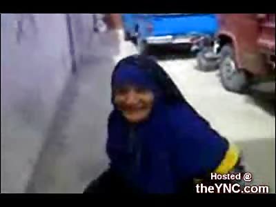 Funny Video Shows Amazing Granny Climbing a Wall