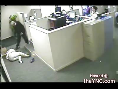 Lady Takes a Fall at Work Knocking Herself out.
