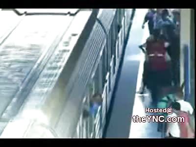 DAMN! Train Station Security Guards Punch Whip and Beat Passengers of Train