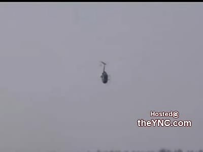 Aug 8th: Helicopter Stunt man Crashes and Burns to Death at Air Show (Crash + Aftermath)