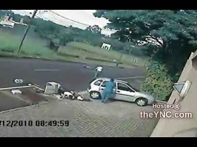Matrix Murderer: Delivery Man is Executed by Fast Moving Killer on Bike (Watch Slow Motion)