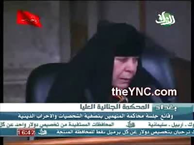 Horrified Woman watches in Iraqi Court Fmaily being Beheaded and Tortured