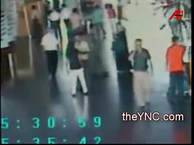 Maniac Stabs Female in Public Terminal Then Stabs Himself