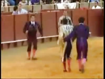 Angry Bull Punctures Femoral Artery of Bullfighter in Blood Spurting Mess (Watch Slow Motion)