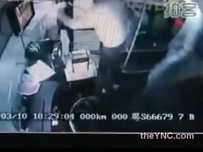 Pissed off Bus Driver Stabs Bus Rider For Not having the Right Change and Attacking Him