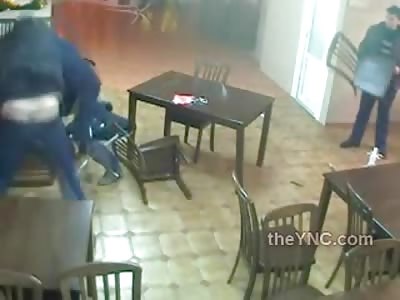 LOLOL: Drunk Idiots use Everything in a Bar Fight