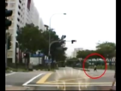 Woman with no Idea is Killed by a Bus on her Back