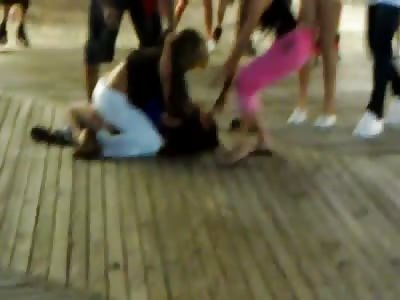 Pathetic Jersey Shore Girl Fight.....The Real Jersey Shore