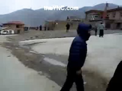Short Video of Recent Human Camp Fire Self Immolation Suicide in Tibet