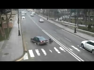 Shes Done!? Hilarious Reaction to Woman hit by Car on Zebra Crossing, (Watch the Passenger of the Vehicle that Hits Her) 