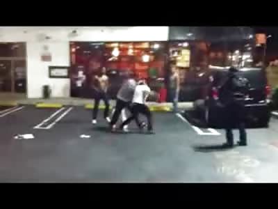 2 Guys beat the HELL out Opponents in Hollywood Street Fight....