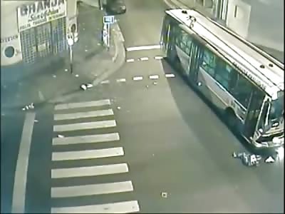 DAMN: Kid is Ejected from City Bus when it Crashes