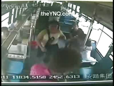 Sudden Death on Camera...Bus Driver has Fatal Heart Attack while Drivers a Bus Full