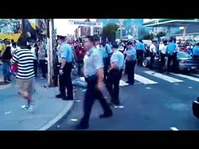Philadelphia Asshole Cop Assaullts Female he thought had Sprayed Water on Her..Video Proves him Wrong ( Watch Slow Motion)