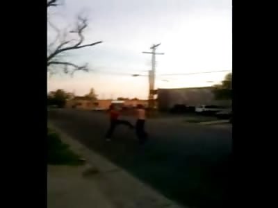 Trashy Neighbor Ends Fight with a Brutal Kick to the Face