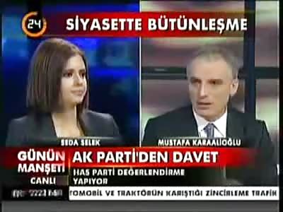 Incredibly Hot Turkish News Anchor Passes out Unconscious on Live Tv
