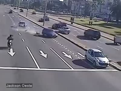 Amazing Dog Ejected from Vehicle After Accident... Skedaddles Away