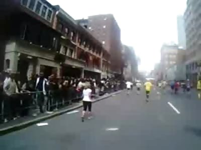 Dramatic Video of Boston Marathon Bomb from the Perspective of Runner Finishing the Race...Pics in Description 
