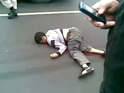 Poor Kid Dies Licking the Ground