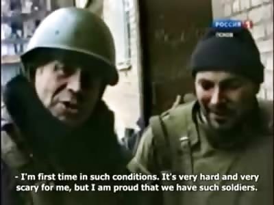 Dying in Chechnya...The Final Minutes of a Journalist Killed while Filming along with the Soldier he is With (With English Subtitles) 