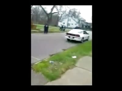 Animals in Detroit Brutally Beat a Man in the Street as Asshole Cameraman acts like an Asshole