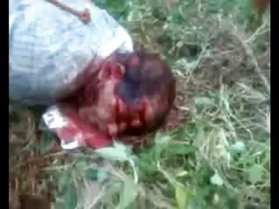 Bizarre Video of Farmer Tied up and Bleeding from the Face....