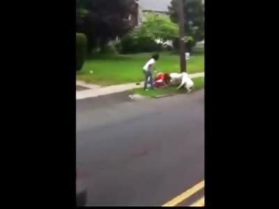2 Crazed Pitbulls Attack Older Woman....Dogs are Gunned Down by Police