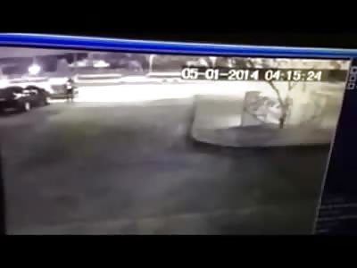 Police Officer is Crushed to death by Missile Like Out of Control Car...Never Saw it Coming 
