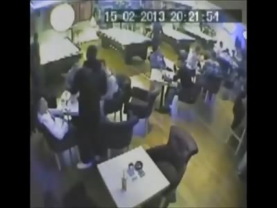 Quick Double Murder Captured on Camera..Man Executes 2 Friends Quickly after Argument 