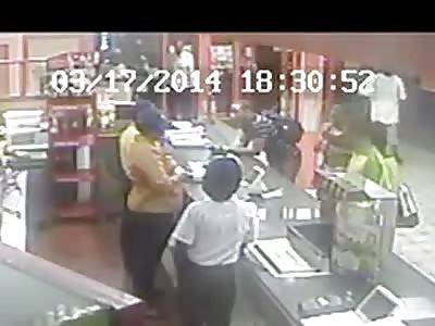 Bloody Fight Between Two Women in Trinidad  & Tobago Fast Food
