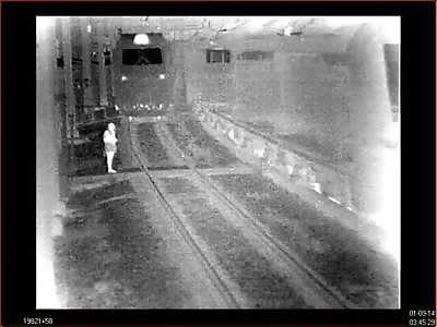 CCTV footage showing a woman blindly crossing a railway crossing...Hit and Killed by Train 